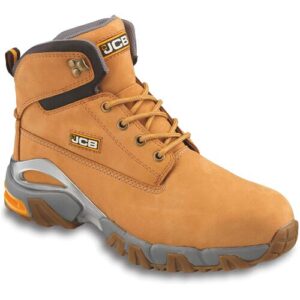 JCB 4X4/H Brown Waterproof Safety Boot with Steel Midsole