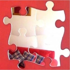Jigsaw Mirror - 65cm x 65cm in 4 pieces