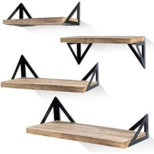 Klvied Floating Shelves Wall Mounted Set of 4
