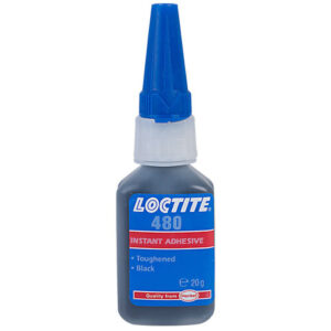 Loctite 135250 480 Rubber Toughened Instant Adhesive Black 20g