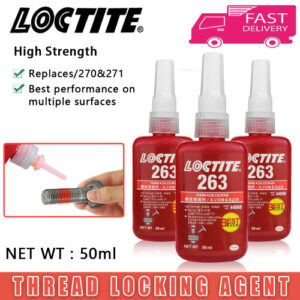 LOCTITE® 263 50ml Threadlock High Strength Metal Bolt Screw Retainer