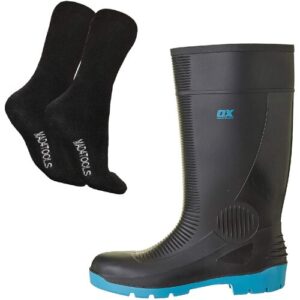 mad4tools OX Safety Wellington Boots and Work Socks