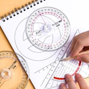Measurement Height Limit Gauge Tools Arm Rotary Measuring Ruler Plastic 360 Degree Pointer Protractor Angle Finder