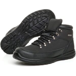Mens Leather lace up Lightweight Steel Midsole Toe Cap Flexible Sole EN345-SBP Work Safety Ankle Boots Size