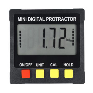 Mini Digital Magnetic Angle Meter Inclinometer Level Meter Bevel Gauge Angle Finder 4 x 90° Range