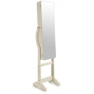 mirror cabinet led 152 x 36 x 30 cm white wood/glass