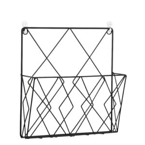 Modern Metal Wrought Iron Wall Shelf Home Bedroom Study Wall Display Art Storage Box Basket Mesh Shelf Rack Holder Organizer