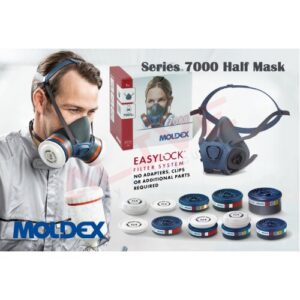 Moldex Half Mask 7000 Series Respirator / Gas Particulate Filter Cartridge