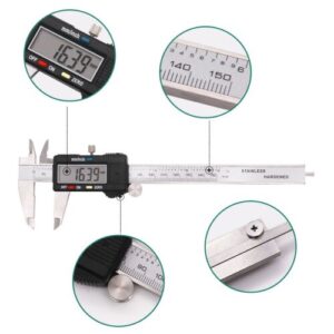 New 0-150MM Electronic Digital Caliper with Extra Large LCD Screen 0 - 6 Inches Inch/Fractions/Millimeter Conversion