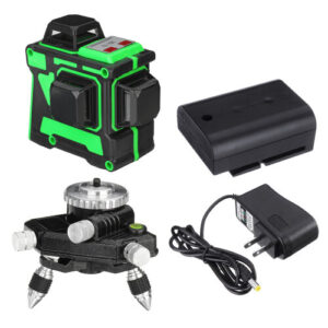 New 12 Lines Cross Green Light 3D Laser 360 Level Self-Leveling Rotary Measure Tool Indoor and Outdoor General Use