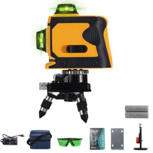 New 532nm12 Lines Laser Level Green Self Leveling 360 Rotary Cross Measuring Tool