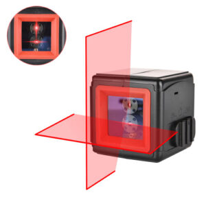 New Hanmer LV2 Portable Red Light 2 Line 1 Point Cube Laser Level Cross-line Laser With Self-leveling In