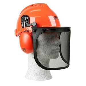 OREGON Yukon Chainsaw Safety Helmet with Protective Ear Muff and Mesh Visor (562412)