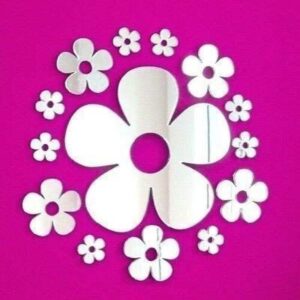 Pack of Daisy Mirrors-One 20cm