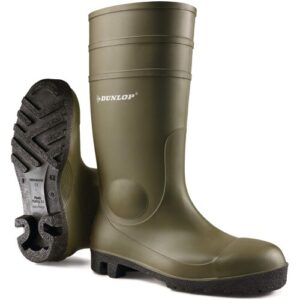 PDL PROTOMASTER Full Safety Green Welly Wellington Boot Wellies Sizes 3-13 HG142VP