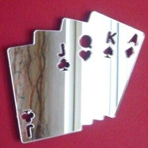 Poker Cards Mirror - 32 x 29 cm