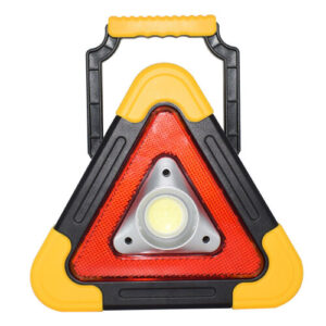 Portable COB LED Work Light Multi-function Triangle Warning Traffic Lamp Camping Searchlight