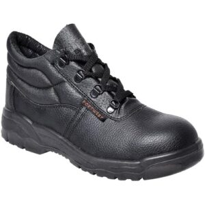 Portwest Steelite Protector S1P Safety Boots with Steel Caps Black - Chukka