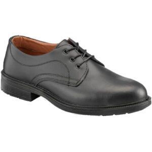 PSF EXECUTIVE S80SM Black Plain Front Steel Toe Cap & Midsole Safety Shoes