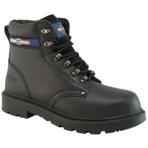 Rock Fall Pro Man Steel Toe Safety Boots with Steel Midsole - PM4002 - Black