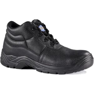 Rock Fall Pro Man Utah S3 Black Leather Steel Toe Cap Chukka Safety Boots PPE