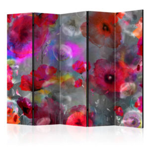 Room Divider - Painted Poppies II [Room Dividers]