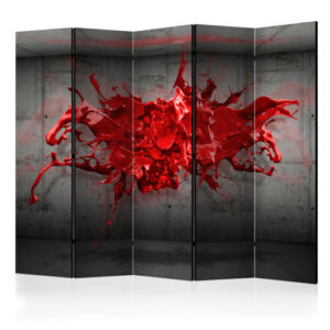 Room Divider - Red Ink Blot II [Room Dividers]