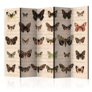 Room Divider - Retro Style: Butterflies II [Room Dividers]