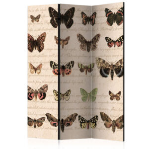 Room Divider - Retro Style: Butterflies [Room Dividers]