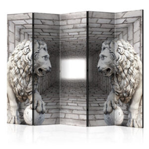 Room Divider - Stone Lions II [Room Dividers]