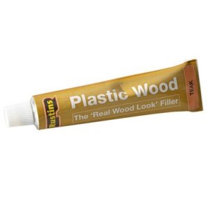 Rustins PWTETU Plastic Wood Tube Teak 125ml