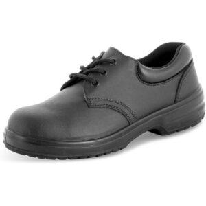 Safety Footwear Workwear Black Ladies TIE Shoe Sizes 2-7 HGCF13BLBS