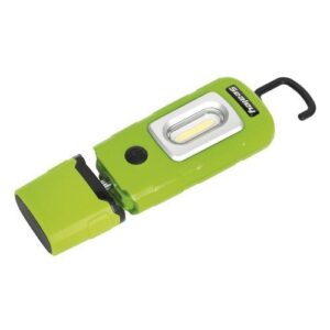 Sealey LED3601G Rechargeable 360° Inspection Lamp 2W COB + 1W LED Green Lithium-Polymer