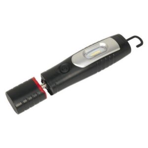 Sealey LED3602 Rechargeable 360 Deg. Inspection Lamp 7 SMD + 3W LED Black Lithium-ion