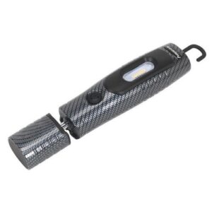 Sealey LED3602CF Rechargeable 360 Deg. Inspection Lamp 7 SMD + 3W LED Carbon Fibre Effect Lithium-ion