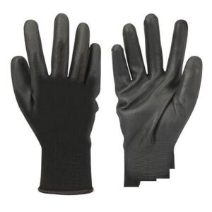 Silverline 885924 Medium Palm Gloves - Black