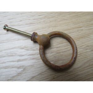 Small Ring and Boss Handle 40mm Rust