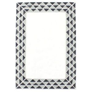 Something Different Triangle Pattern Monochrome Mirror