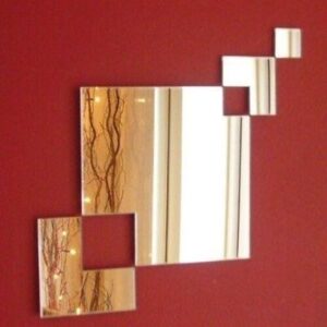 Square Chain Mirror - 70 cm Overall Size