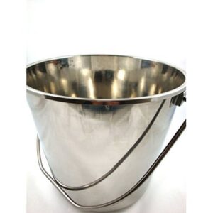 Stainless Steel Metal Bucket 12 Litres Food Catering Kitchen Chef - 12l Heavy -  bucket steel metal 12l stainless heavy duty galvanised