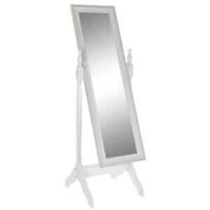 Standing mirror DKD Home Decor White Romantic Mirror MDF (49.5 x 50.5 x 156 cm)