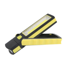 Super Bright Adjustable Magnetic COB LED Work Light Battery Supply Camping Tent Lantern With Hook YELLOW COLOR