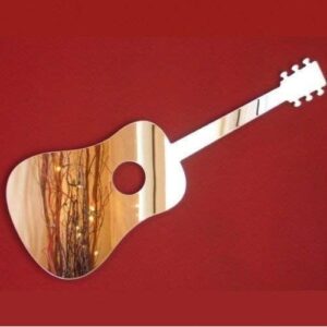 Super Cool Creations Acoustic Guitar Mirror - 12cm x 5cm
