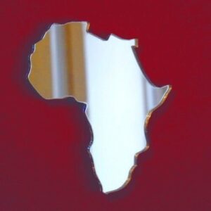 Super Cool Creations Africa Map Mirror - 12cm x 6cm