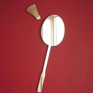Super Cool Creations Badminton Racket & Shuttlecock Mirror - 12cmx5cm