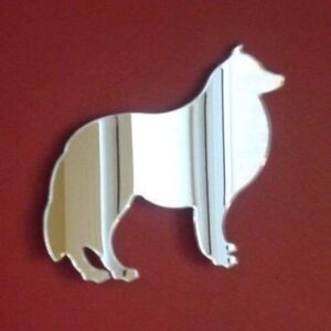 Super Cool Creations Collie Dog Mirror - 12cm x 10cm