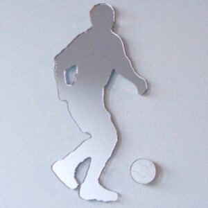 Super Cool Creations Footballer & Ball Mirror - 45cm x 22cm