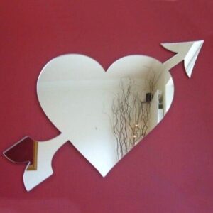 Super Cool Creations Heart & Arrow Mirrors - 12cm x 10cm