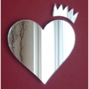 Super Cool Creations Heart & Crown Mirror - 12cm x 12cm