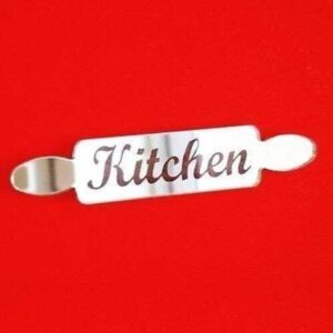 Super Cool Creations Kitchen Sign Rolling Pin Mirror - 12cm x 2cm